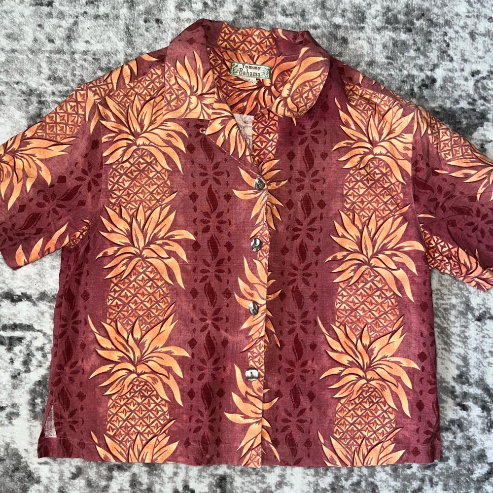 Women’s Tommy Bahama Hawaiian Short Sleeve Silk Top